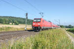 146 261-3 als RB in Richtung Fulda unterwegs,gesehen am 21.07.2021 bei Kerzell.