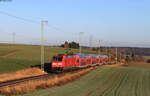 146 235-7 mit dem Lr 70680 (Villingen(Schwarzw)-Freiburg(Brsg)Hbf) bei Bachheim 9.11.21