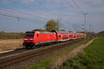 146 269 am 29.04.2023 mit dem RE1 Rostock - Hamburg, in Sildemow.