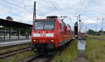 DB Regio AG - Region Südost, Fahrzeugnutzer: Elbe-Saale-Bahn, Magdeburg mit der  146 024  (NVR-Nummer: 91 80 6146 024-5 D-DB] und dem RE20 nach Uelzen am 16.05.24 Einfahrt Bahnhof Stendal Hbf.