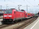 Die 146 241-5 fuhr als Re nach Sonnenberg(Thr)Hbf.