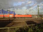 Die 146 030-2 verlt am 12.11.07 den Hbf.