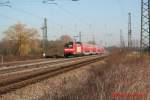 DB 146 114-4 mit Regionalexpress nach Basel am 24.02.2008 in Niederschopfheim.