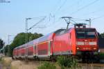 146 009-6 als RE4 nach Aachen, beim km 29.0 nchster halt Geilenkirchen