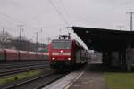 146 028-6 mit dem RE 5 nach Emmerich in Kln West 22.12.2008 Gre an den Tf !