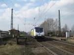 MEr 36519 gezogen von 146 533-5 bei der Einfahrt in Radbruch am 31.03.09.