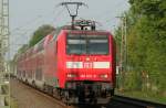 Die 146 012-0 zieht den RE4 von Dortmund nach Aachen kurz vor Geilenkirchen am 20.04.2009