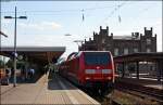 146 018 mit dem RE4323 aus Dsseldorf in Minden 31.7.2009