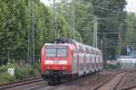 146 001-3 mit dem RE 1 nach Aachen in Oberbilk am 21.06.09