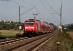 146 203-5 mit dem RE 19232 (Donauwrth-Mosbach-Neck arelz) am km 30,2 der Filstalbahn 19.9.09