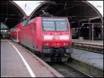 Die 146 002 als RE2 der gerade im Mnchengladbacher Hbf geendet war.