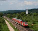 RB 31102 (Neuenburg(Baden)-Offenburg) mit Schublok 146 113-6 bei Denzlingen 25.5.10