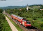146 112-8 mit dem RE 5175  (Offenburg-Basel SBB) bei Denzlingen 25.5.10