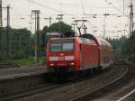 146 003-9 mit dem RE2 nach Mnster (Westfalen) erreicht Wanne-Eickel Hbf am 22.07.2010