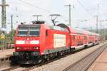 146 111 am 13.07.10 in Weil am Rhein mit RB nach Basel Bad. Bf. 