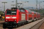 146 112 am 09.09.09 in Weil am Rhein mit RB nach Basel Bad.