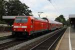 146 239-9 steht mit dem RE nach Konstanz in Radolfzell. (23.8.2010)