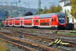 146 009-6 mit Dostos, RE 5 nach Emmerich, verlt Bf-Remagen 26.10.2010