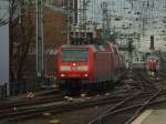 146 027-8 mit RE11018 (Koblenz-Emmerich) in der Anfahrt von Kln Hbf.19.11.10