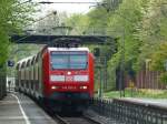 146 030-2 zieht am 16.04.2011 RE 1 auf dem Weg nach Hamm durch Eilendorf.