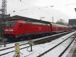 Am 31.1.2006 war wieder 146-221 fr Schulungsfahrten an der RB nach Biblis.