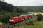 146 218-3 mit dem IRE 4227 (Stuttgart Hbf-Lindau Hbf) bei Urspring 28.711