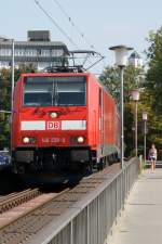 146 239-9 fhrt ber die Rheinbrcke in Konstanz am 20.08.2011