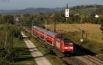 146 116-9 mit dem RE 5345 (Offenburg-Basel Bad Bf) bei Denzlingen 1.10.11