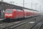MÜNSTER, 23.02.2012, 146 023 als RE 2 nach Düsseldorf Hbf in Münster Hbf