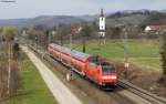 146 110-2  Mllheim(Baden)  mit dem RE 5341 (Offenburg-Basel Bad Bf) bei Denzlingen 17.3.12