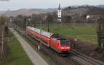 146 109-4 mit dem RE 5343 (Offenburg-Basel SBB) bei Denzlingen 17.3.12