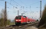 146 114-4 mit dem RE 26515 (Offenburg-Basel Bad Bf) bei Freiburg 2.4.12