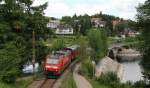 146 115-1 mit dem DbZ (?) 92800 (Seebrugg-Titisee) am Schluchsee 23.6.12