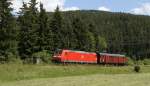 146 115-1 mit dem DbZ (?) 92800 (Seebrugg-Titisee) bei Titisee 23.6.12