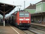 Am 14.08.2012 kam 146 112-8 mit einem RE aus Offenburg nach Basel Bad Bf unterwegs. Hier ist bei Zwischenhalt in Mllheim (Baden).