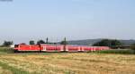 146 114-4 mit dem RE 26511 (Offenburg-Basel Bad Bf) bei Kollmarsreute 14.8.12