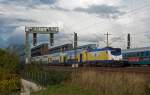 ME 146-14 am 27.10.2012 mit einem ME oder MEr von Hamburg Hbf nach Uelzen bei den hamburger Sderelbbrcken.