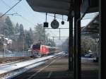 RE Aalen-Stuttgart hlt am 10.2.13 in Schwbisch Gmnd.
