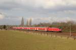 146 031 mti dem RE 10124 (Paderborn Hbf - Aachen Hbf) in Langenfeld (Rheinland) am 17.02.2013