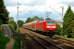 146 031-0 mit Steuerwagen vorraus auf dem Weg nach Emmerich am 21.08.2006 gesehen in Bad Breisig