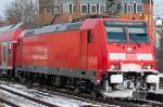 146 205-0 ( 91 80 6146 205-0 D-DB ), Bombardier Transportation GmbH, [D]-Kassel 34030, Baujahr 2005, DB Regio AG - Region Baden-Wrttemberg, Regionalverkehr Wrttemberg, [D]-Stuttgart, 09.02.2013, Schorndorf Bf