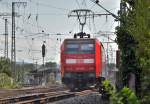 146 022 schiebt RE5 in den Bf Remagen - 29.08.2013