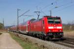 146 239-9 mit RE 5341 (Offenburg - Basel SBB) am 20.03.2014 bei Denzlingen