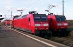 146 014-6(links) und 146 015-3(rechts) beide als RE 2 nach Mnster(Westf) bzw.