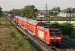 146 114 mit RE 26525 (Offenburg–Basel Bad Bf) am 09.05.2011 in Buggingen