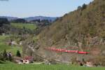 146 232-4 mit der RB 26947 (Freiburg(Brsg) Hbf-Neustadt(Schwarzw)) bei Falkensteig 19.4.15