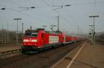 146 113-6 mit RE Offenburg - Basel Bad Bf in Weil-am-Rhein (17.02.2007)