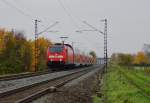 146 243-1 ist als RE in Richtung Frankfurt/M.
