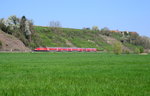 146 xxx mit einer RB nach Stuttgart Hbf am 20.06.2016 bei Nordheim