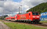 146 112-8 und 218 105-5 auf Testfahrt in Titisee 20.6.16